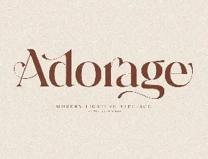 Adorage font