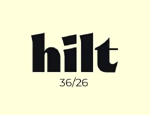 Hilt Sans Serif font