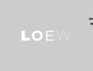 Loew font