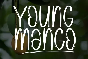 Young Mango Brush font