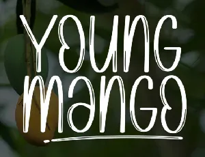 Young Mango Brush font