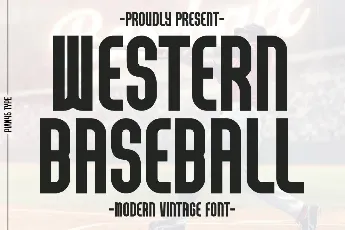 Western Baseball font