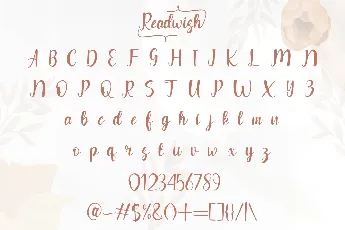 Readwish font