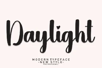 Daylight Script Typeface font