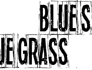 Blue sky, blue grass font