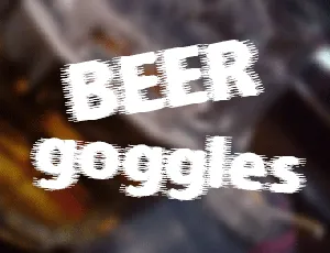 Beer Goggles font