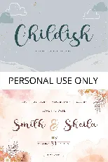 Childish font