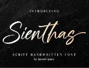 Sienthas Handwritten font