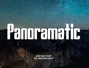 Panoramatic font