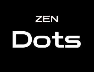 Zen Dots Sans Serif font