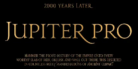 Jupiter Pro font