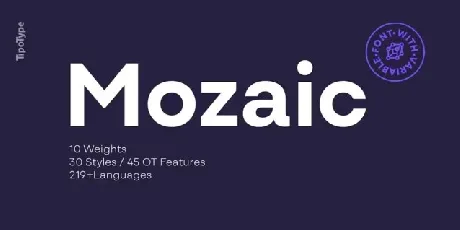 Mozaic Family font