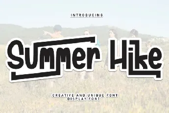 Summer Hike Display font