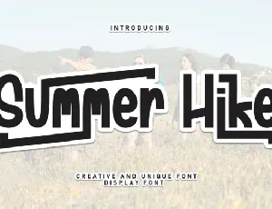 Summer Hike Display font