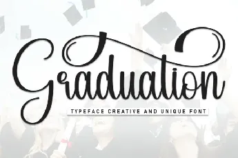 Graduation Calligraphy font