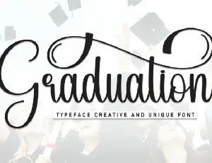 Graduation Calligraphy font