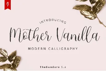 Mother Vanilla Calligraphy Script font