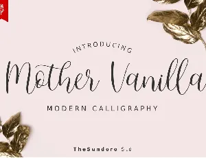 Mother Vanilla Calligraphy Script font