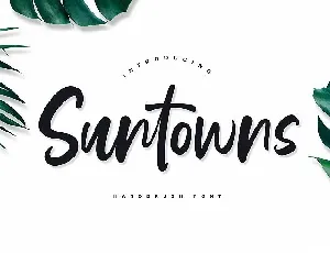 Suntowns Script font