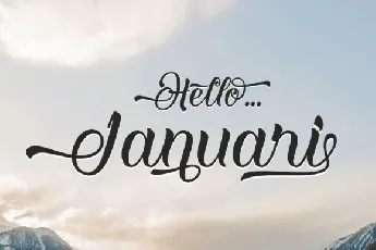 Hello Januari font