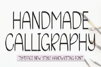 Handmade Calligraphy Display font