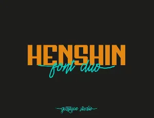 Henshin Script Free font