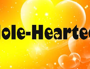 Hole-Hearted font