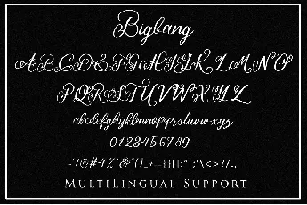 Bigbang font