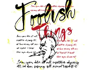 Vtks Foolish Things font