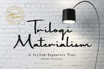 Trilogi Materialism font