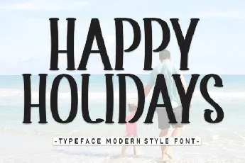 Happy Holidays Display font