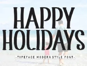 Happy Holidays Display font