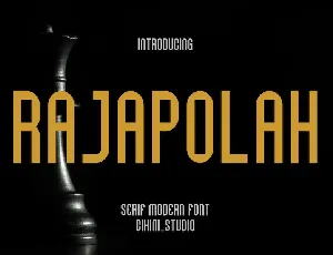 Rajapolah font