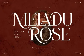 Meladu Rose font