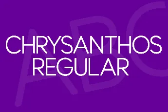 Chrysanthos font