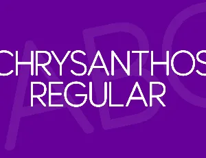 Chrysanthos font