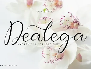 Dealega Calligraphy font