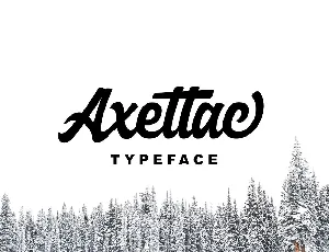 Axettac Script Free font