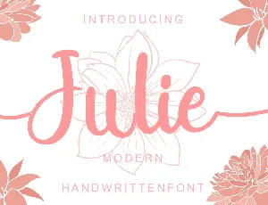 Julie font