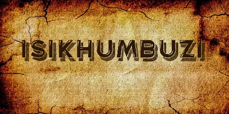 Isikhumbuzi font