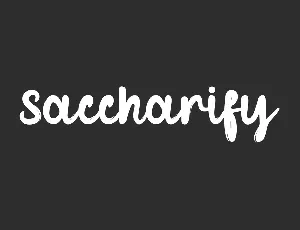 Saccharify Demo font