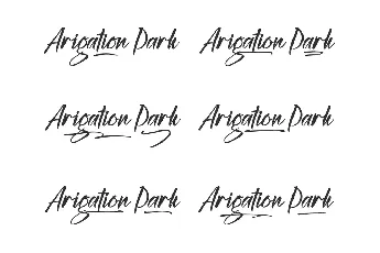 Arigation Park Demo font