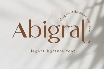 Abigral font