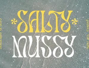 Salty Mussy font