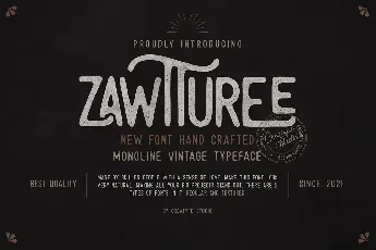 Zawtturee font