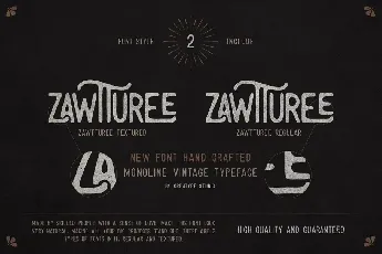 Zawtturee font