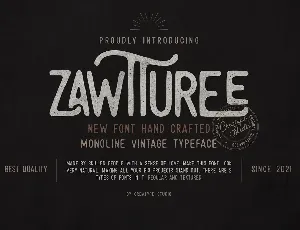 Zawtturee font