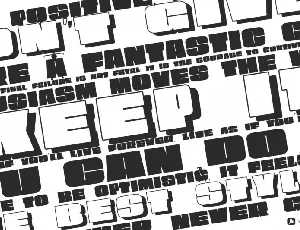 OBESUM CAPS Typeface font