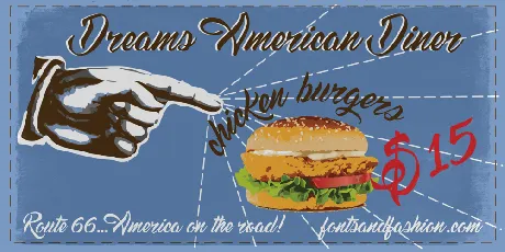 Dreams American Diner font