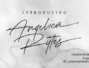 Angelica Rytes font